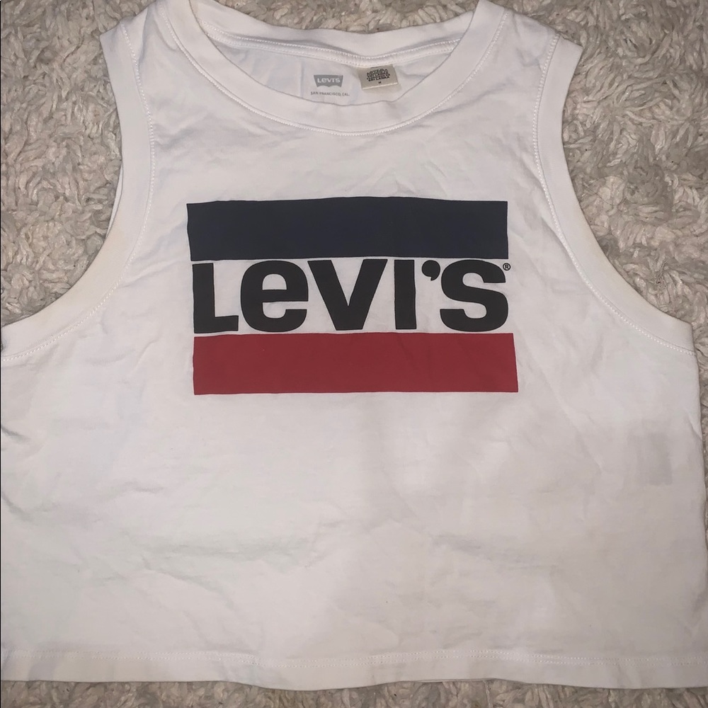 Levi’s graphic crop tank top